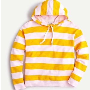J. Crew Malibu Vintage Striped Cropped Hoodie NWT